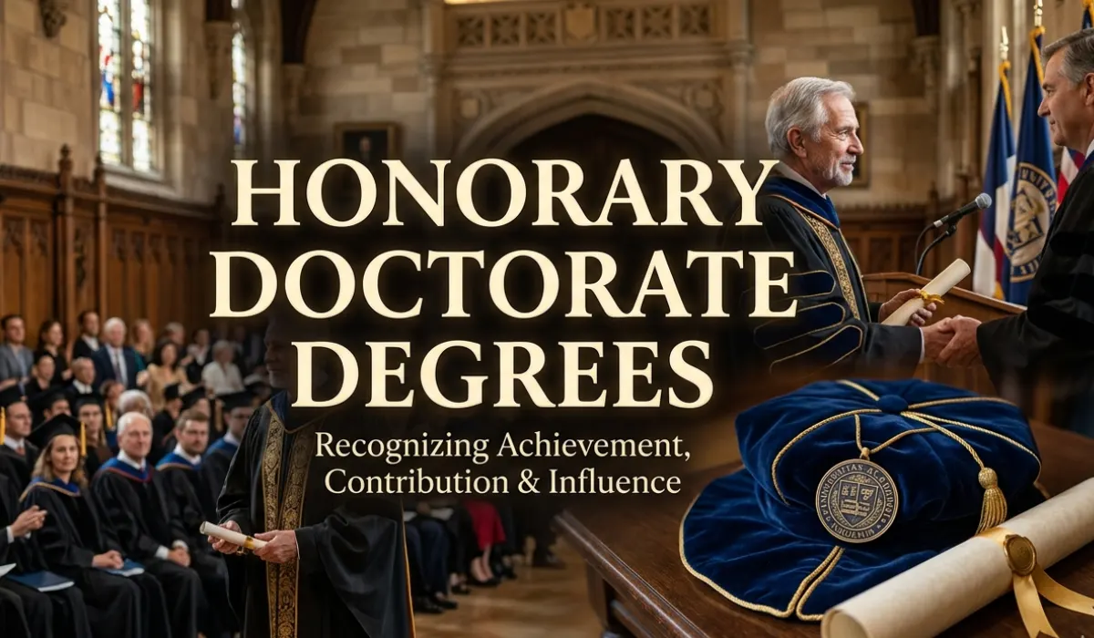 Honorary Doctorate Degrees 2026 | Elite Global Recognition